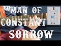 Man Of Constant Sorrow - Easy Guitar Lesson | 3 chords Simple Guitar Tutorial, How To Play
