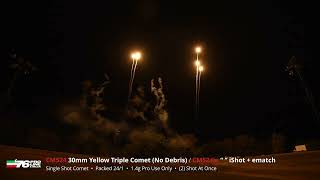 CM524 30mm Yellow Triple Comet (No Debris) - PRO USE ONLY - '76 Pro Line Italia 2024