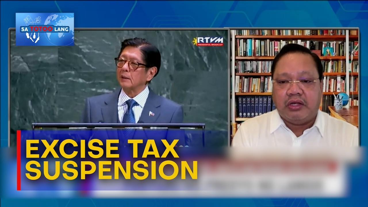 Valeriano I suspend ang excise tax para bumaba agad ang presyo