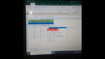 Convert formula in excel kg to gram #viralvideo #short #tricks