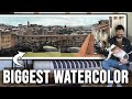 How i painted a huge watercolor painting