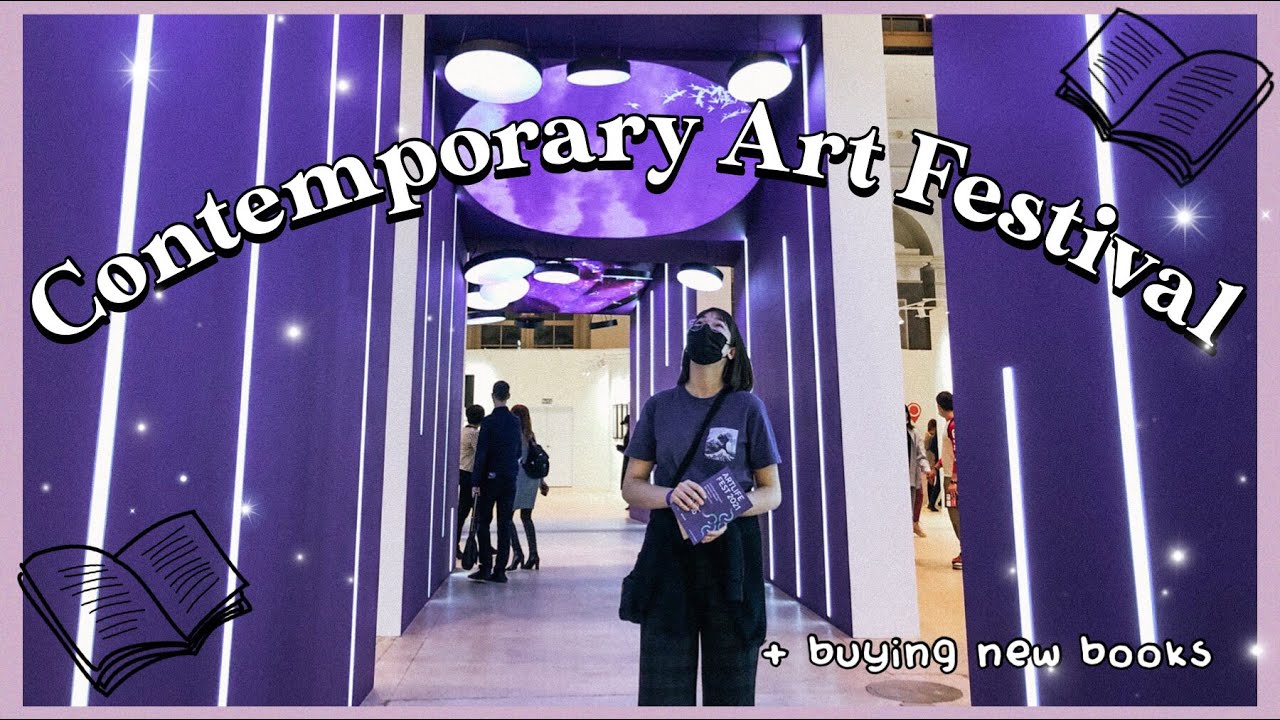 Artlife fest 2021 (contemporary art exhibition) and book haul vlog📚🎨
