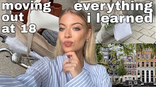 MOVING OUT AT 18 (TO AMSTERDAM) | Everything Amsterdam has taught me!