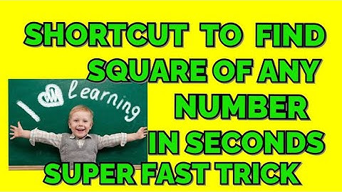 Find Square Of Any Number In Seconds | Best Superfast Trick|Vedic Math