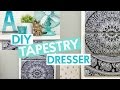 DIY TAPESTY DRESSER | DIY ROOM DECOR DIY TAPESTY DRESSER | DIY ROOM DECOR