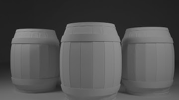 Tutorial 3ds max modelling realistic barrel