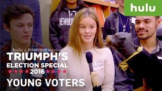 Triumph the Insult Comic Dog Talks to Young Voters • Triumph on Hulu