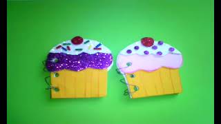 libreta  cupcake con libretas usadas!!