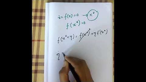 Lecture 4: Linear stability Analysis