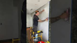 Venetian plaster 2nd coat application.