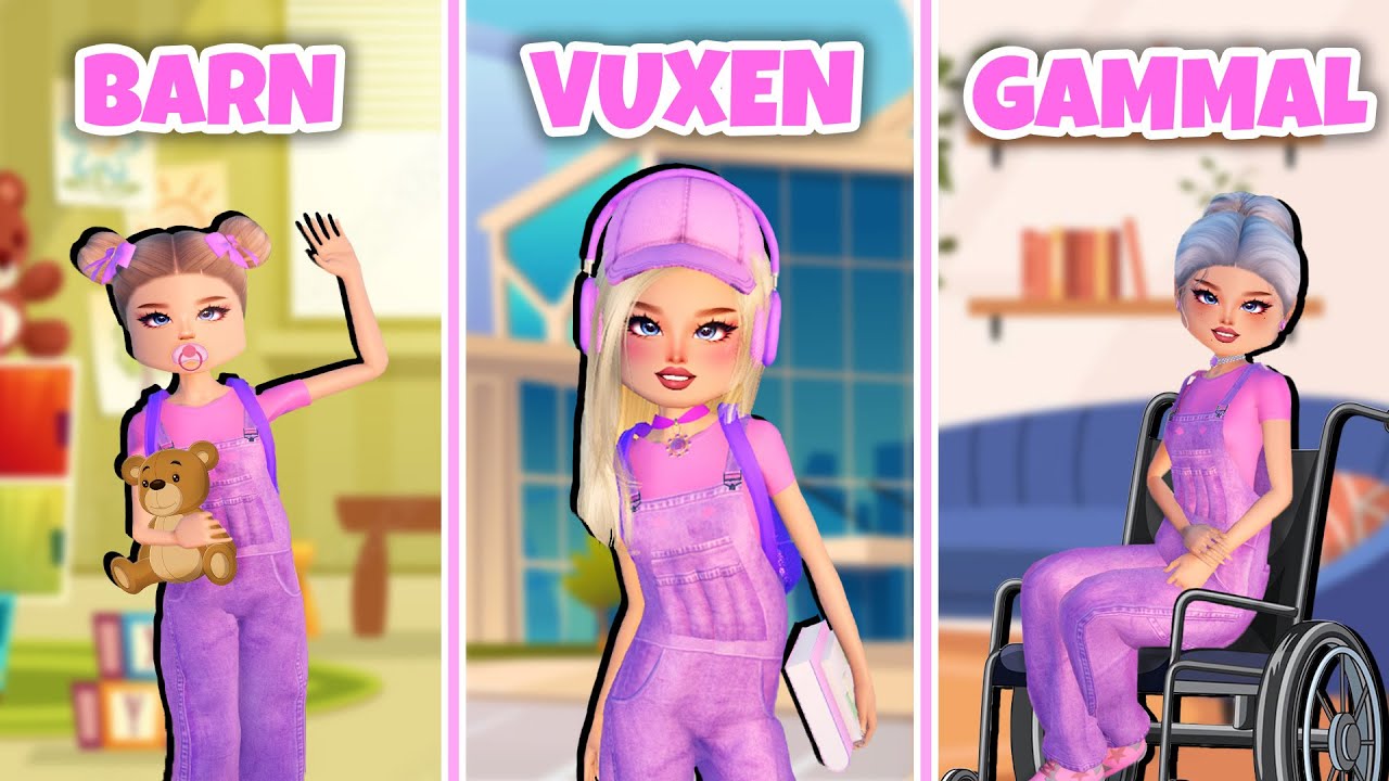 Dress To Impress MEN YUMI blir ÄLDRE varje runda! 👶👩‍🦰👵