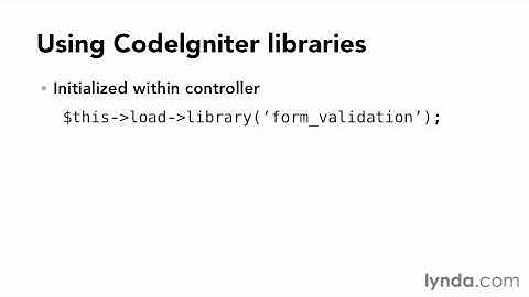 1  What are CodeIgniter libraries