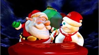Le Père Noël et le bonhomme de neige