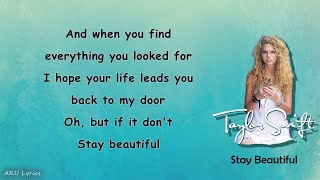 Taylor Swift -  Stay Beautiful (Lyric Video)