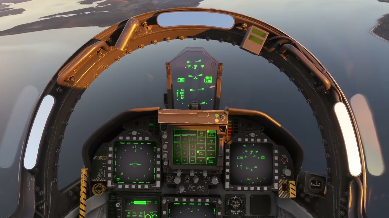 F/A-18 Super Hornet - Tyndall AFB - Combat Maneuvers - Targeting Ships in Harbor