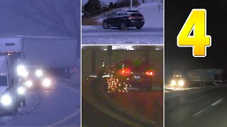 Icy Road Madness 4: The Most Dramatic Winter Driving Captures of 2022-2023