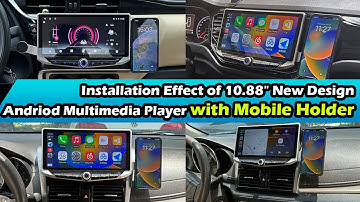 Installation Effect of 10.88" New Design Android Multimedia Player with Mobile Holder