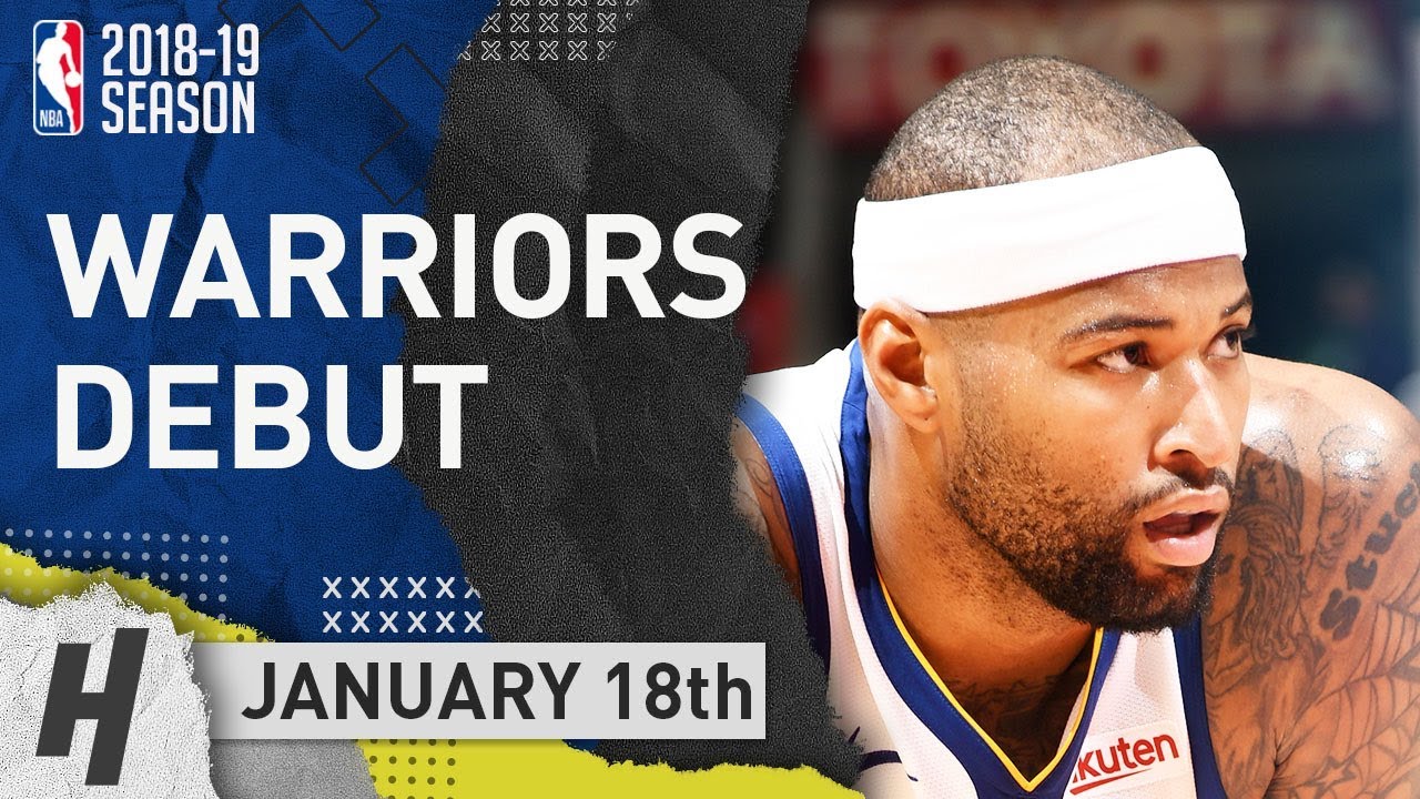 DeMarcus Cousins Warriors DEBUT Full Highlights vs Clippers 2019.01.18 - 14 Pts, 3 Ast, 6 ...