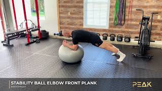 How to Do a Stability Ball Elbow Front Plank