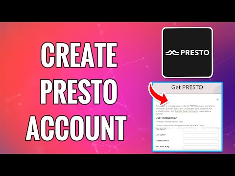 How To Create Presto Account 2022 | www.prestocard.ca Sign Up | Presto Card Account Registration