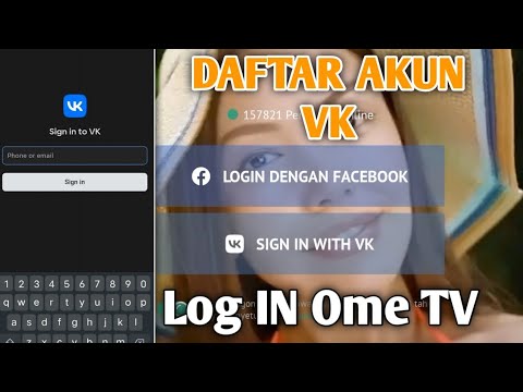 CARA DAFTAR OME TV Dengan Akun VK