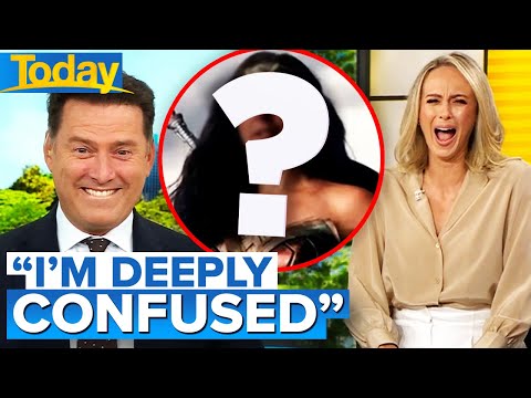 Photoshopped Karl leaves TV studio very uncomfortable | Today Show Australia