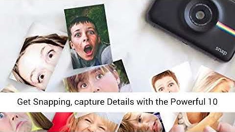 Zink Polaroid Snap Instant Digital Camera Black with ZINK Zero Ink Printing Technology