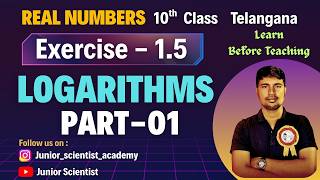 10th Class Logarithms Part-I Class Exercise-1.5 Telangana SSC Board Questions with Solutions