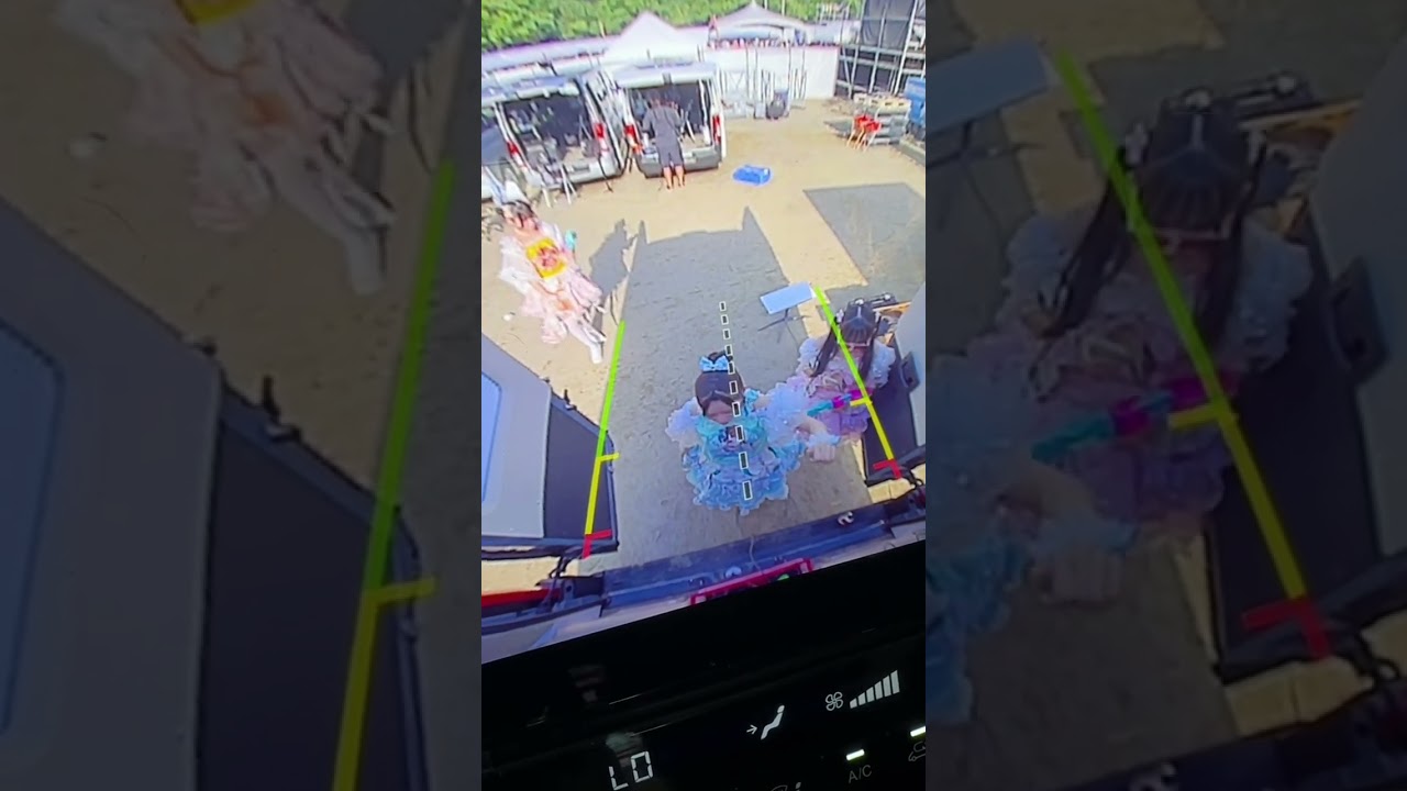 車のカメラに映り込みのんふぃく #のんふぃく