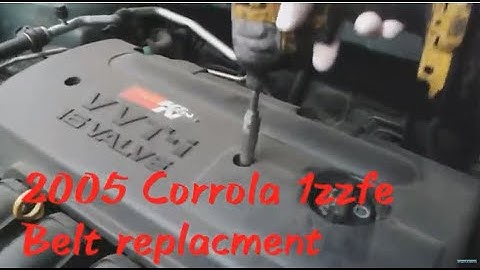 2003 - 2008 TOYOTA COROLLA / MATRIX / CELICA 1.8L BELT REPLACEMENT | 2003 2004 2005 2006 2007 2008