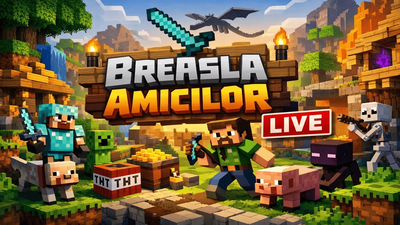 LIVE Minecraft Romania - Breasla Amicilor - Oare ce se mai intampla in orasul nostru?