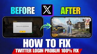 ✅ BGMI TWITTER LOGIN PROBLEM FIX 100% || Failed to login Please Try Again 9999,9999 Fix