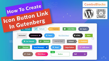 how to create icon button link in Gutenberg?