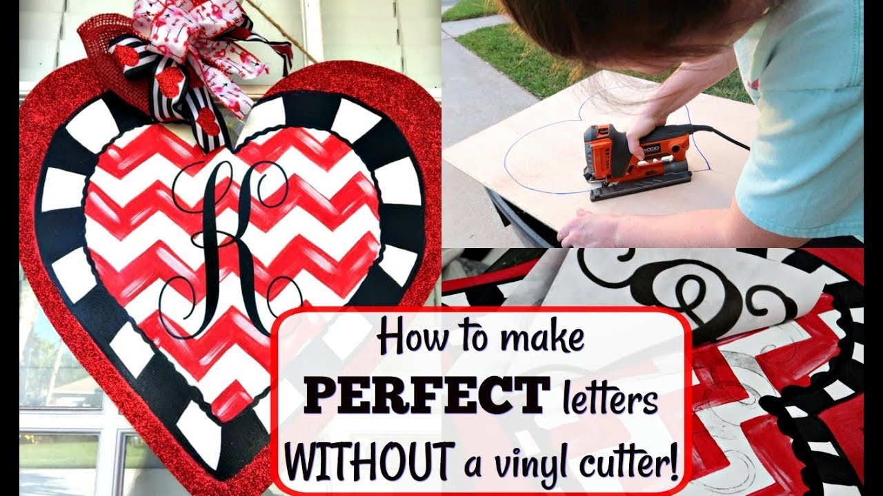CRAFT WITH ME | HOW TO MAKE LETTERS WITHOUT A VINYL CUTTER - YouTube