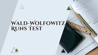 Wald-Wolfowitz Runs Test