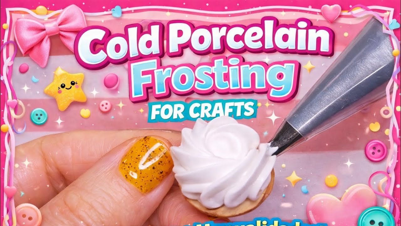 DIY Cold Porcelain Frosting for Crafts and Miniature Fake Desserts