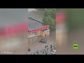 شوارع ريازان الروسية مغمورة بعد أمطار غزيرة