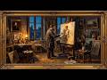 TV Frame 4K | “Evening in the Painter’s Studio”| Relaxing 19th-Century Oil Painting | TV Art