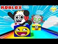 Ride a Box Down Stuff in ROBLOX Let’s Play ! Combo Panda Vs  Robo Combo