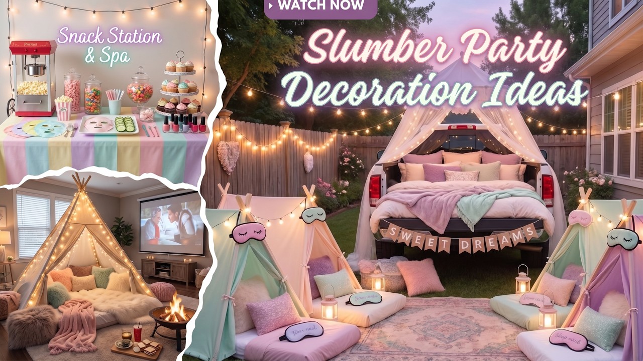 Slumber Party Decoration Ideas Girls Will Absolutely Love