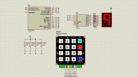 Programación de Microcontroladores PIC(parte21) Teclado Matricial Cerradura Electronica