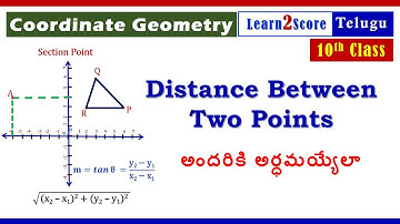 Distance between Two Points | Class 10 Coordinate Geometry in Telugu