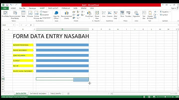 Membuat sistem aplikasi tabungan VB Excel - praktikum layanan perbankan