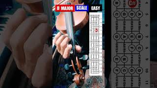 D Major Scale Violin || 1 OCTAVE || easy Tutorial #violintutorial #dmajor #easyviolin