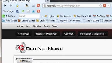 DotNetNuke: Staging Content Using Roles