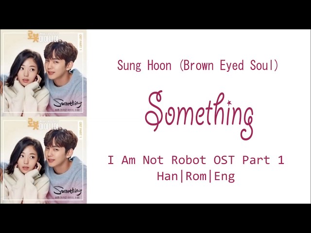 Sung Hoon (Brown Eyed Soul) - Something Lyrics [Han|Rom|Eng] I Am Not Robot OST Part 1 class=