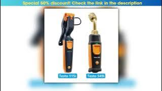Digital Manifold Highpressure Gauge AND Pipeclamp Thermometer Operated Via Smartphone 549i AND 115i
