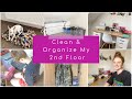 UPSTAIRS SPEED CLEAN | OFFICE, BATHROOM, AND GUEST ROOM CLEAN WITH ME | MILITARY HOUSING GERMANY