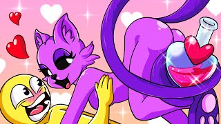 Player Fall in Love?! Catnap Girl Sprinkles LOVE POTION on Player | Poppy Playtime 3 Animation