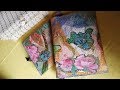 Обложки с цветами в технике "Пицца" Крейзи печворк ♥ "Pizza Applique" Crazy Quilt ♥ Mila Bali